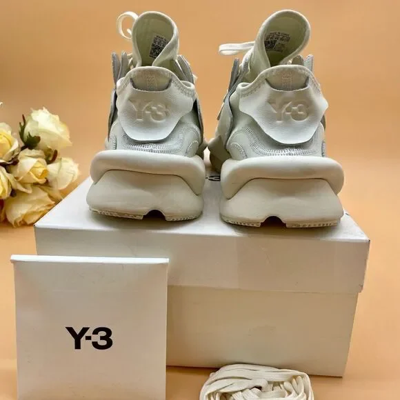 Men’s Y-3 leather sneakers, size 10